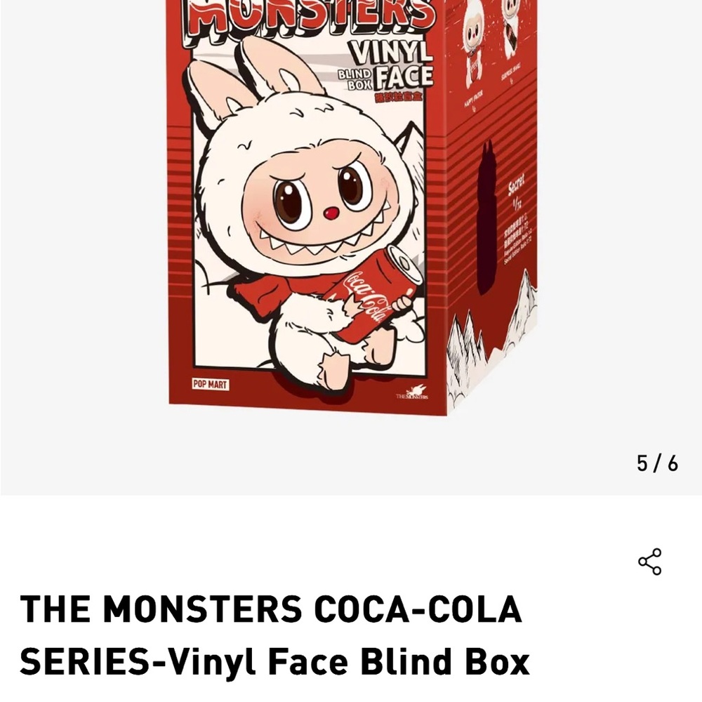 Labubu Coca-Cola Monster Vinyl Figure